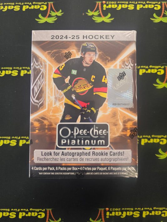 24-25 O-Pee-Chee Platinum Hockey Blaster Factory Sealed