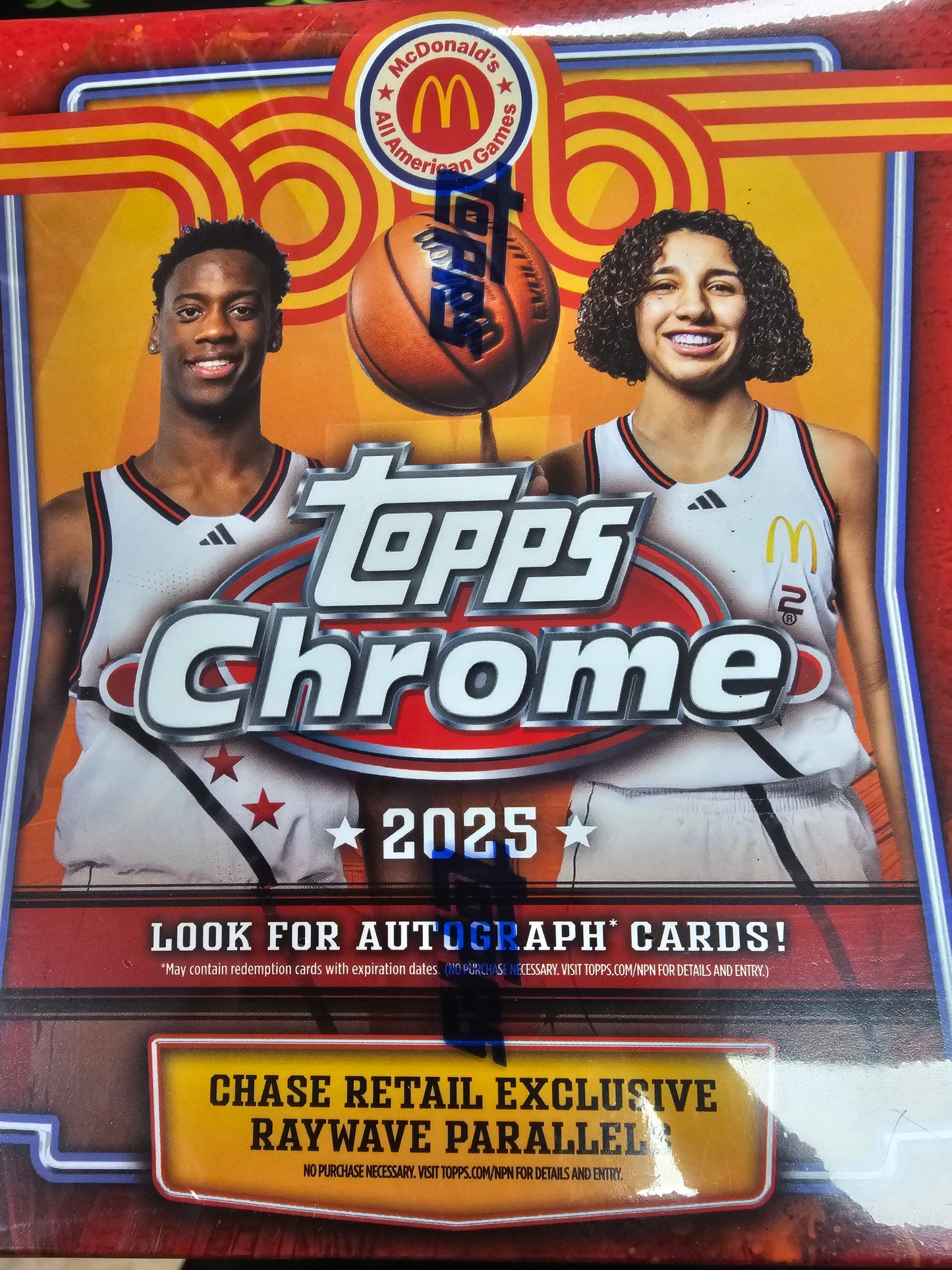 Topps Chrome 2025 Basketball Mega Box