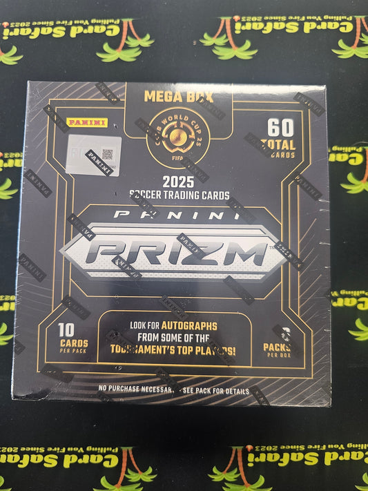 2025 Panini Prizm FIFA World Cup Soccer Mega Box New Sealed