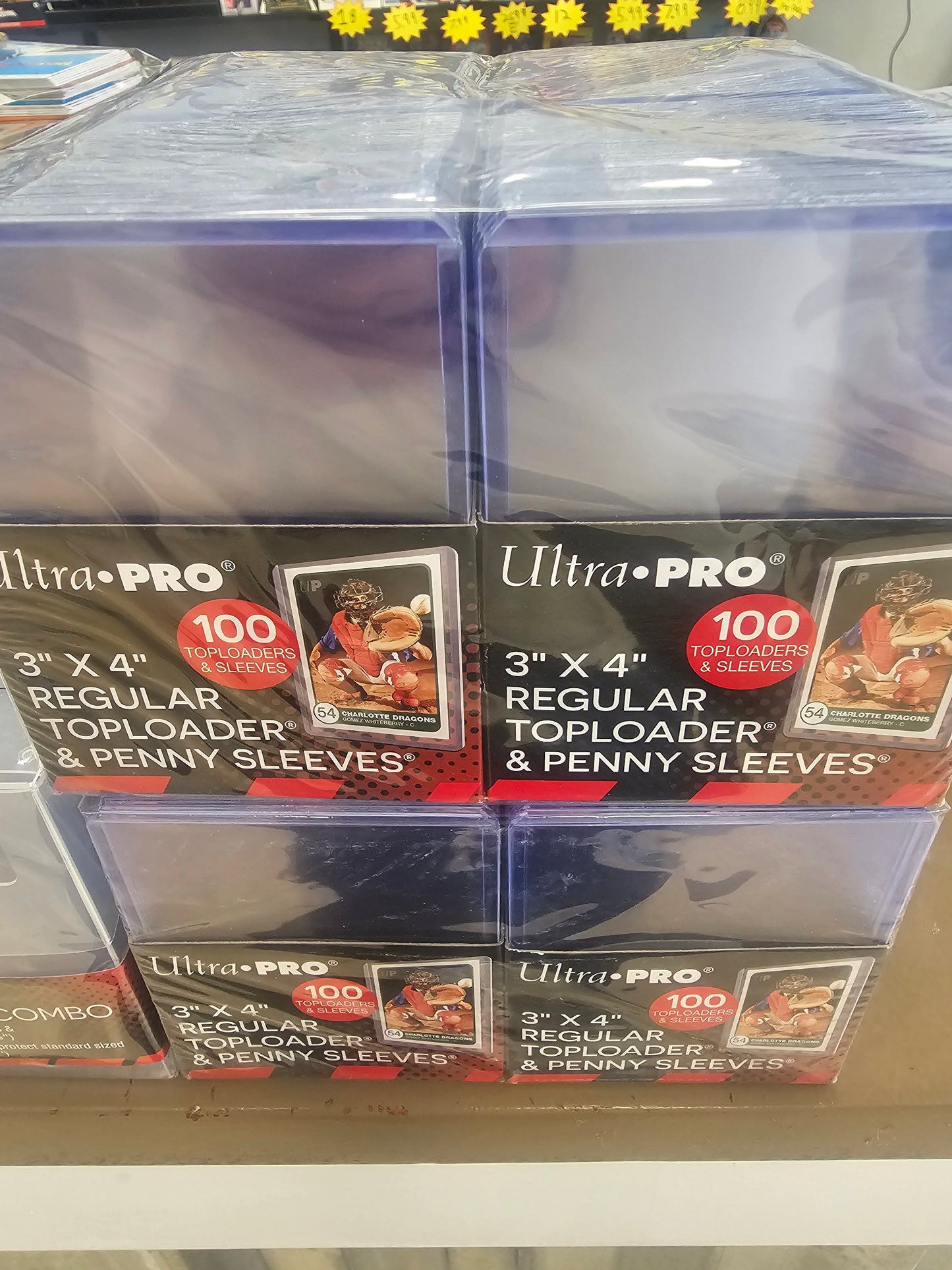 200 Top Loaders and 200 Sleeves Ultra Pro
