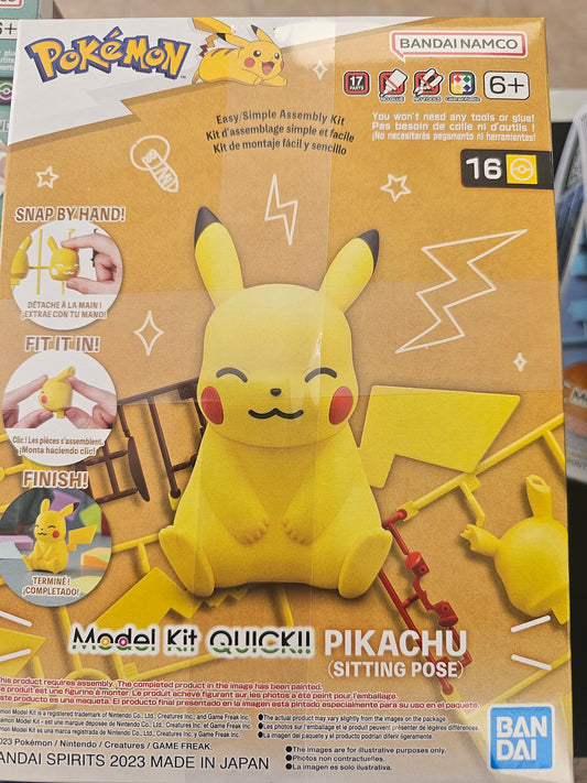 Sitting Pikachu Model Kit Pokemon