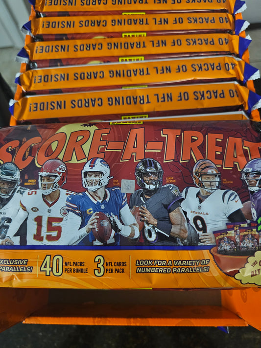 Score-A-Treat 2025 Football NFL 40 packs per box