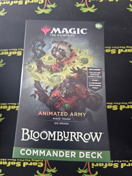 Magic The Gathering Bloomburrow Animated Army Commander Deck MTG