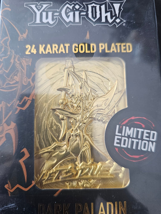 Yu-gi-ho 24 Karat Gold Plated Dark Paladin Serialized Limited Edition Slab
