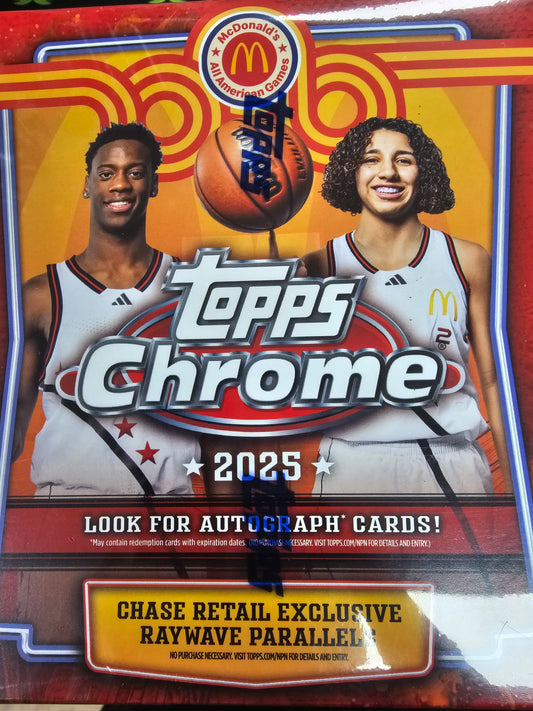 Topps Chrome 2025 Basketball Mega Box