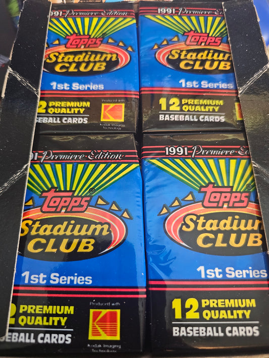 Topps 1991 Stadium Club Baseball Pack