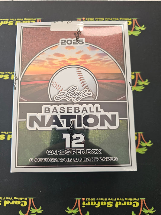 Leaf Baseball Nation 2025 Hobby Box Factory Sealed