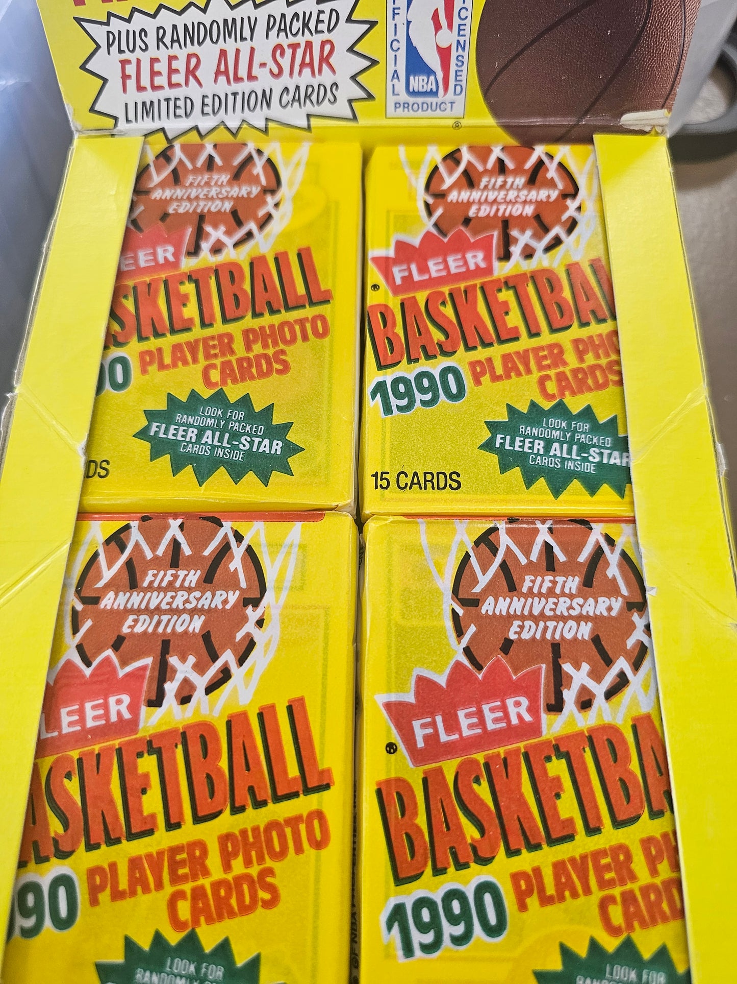 Fleer All-Star 1990 Basketball Pack