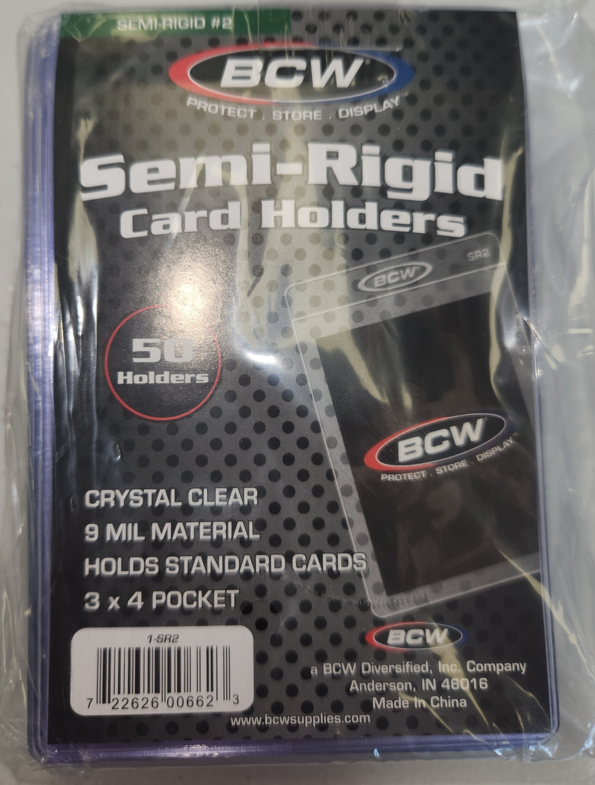 BCW Semi-Rigid Card holders 50 pack