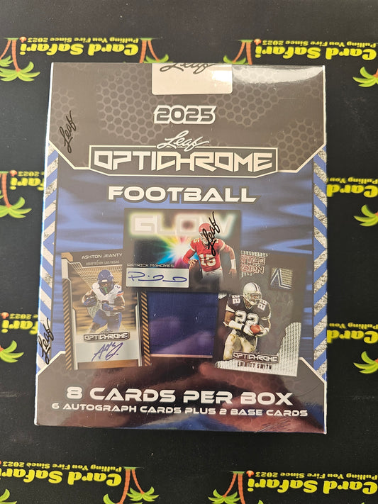 2025 Leaf Optichrome Football Factory Sealed Hobby Box 6 AUTOGRAPHS PER BOX